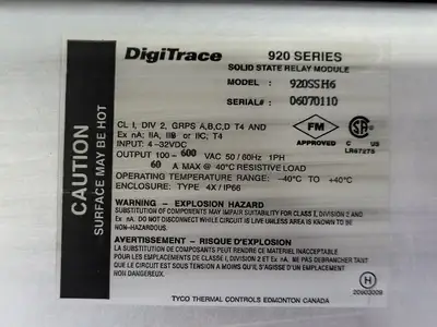 USED DIGITRACE 920E9FWQSIS604SSH6204LAM