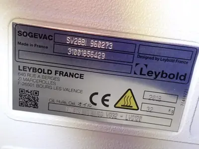 USED 2018 LEYBOLD SV28BI 960273
