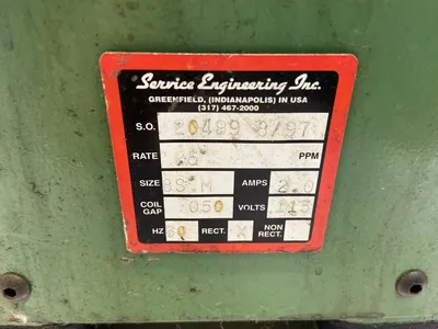 20499 | Service Engineering  8/97 Vibratory Inline Feeder 17" 120V - Used