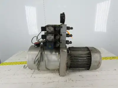 Hydro Pneumatics PMC 6 3 RVI OM1 G1 Hydraulic Power Unit W/Valve Stack 460V 3Ph