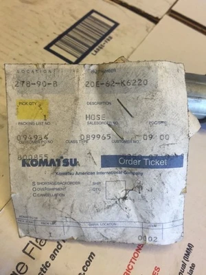 NEW Komatsu 20E-62-K6220