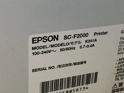 Used 2017 EPSON K241A / SURECOLOR F2000 Ink Jet Printers Ohio US | HGR 24 #1462159