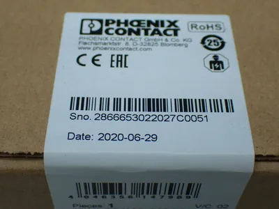 New | in-Stock PHOENIX CONTACT 2866653 DIN Rail Power Supplies Ohio US | HGR 24 #896834