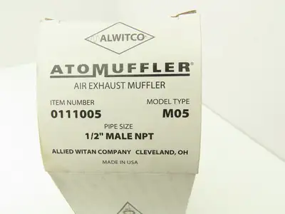 Allied Witan 0111005 M05 Alwitco AtoMuffler 1/2" NPT 125PSI Max Pressure