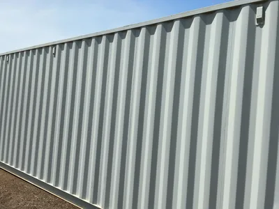 2026 40’L x 8’W x 9’ 6”T High Cube Shipping/Ground Container, swing doors on one end and four sets o...