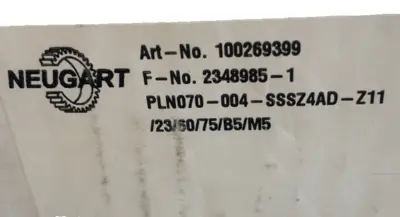 NEW NEUGART 100269399 GEARBOX PLN070-004-SSSZ4AD-Z11