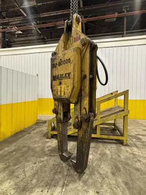 40 TON (80,000 LBS) BRADLEY ADJUSTABLE TELESCOPING COIL LIFTING GRAB TONGS: STOCK #23558