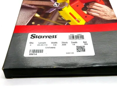 3 NEW STARRETT UNIVERZ BM14 44-7/8" 1140MM BAND SAW BLADES