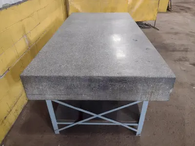 8' X 4' X 10" CHALLENGE PRECISION LAYOUT INSPECTION GRANITE TABLE: STOCK #23813