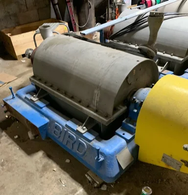 (3) Bird 18 x 28 solid bowl decanter centrifuges, 316SS.
