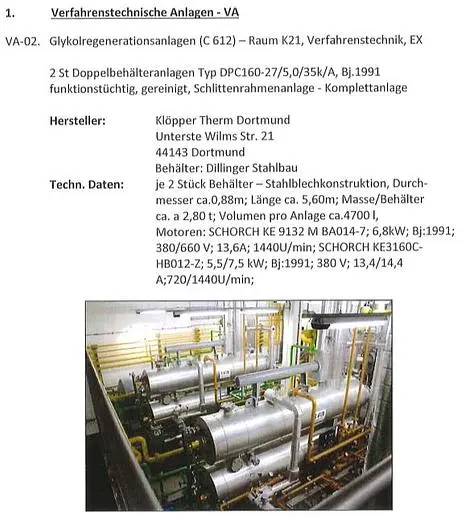 Used 1991 GLYCOL REGENERATION SYSTEM - 2 DOUBLE-TANK SYSTEMS, DPC160-27/5.0/35K/A Stainless Steel Tanks | UCY Industrial GmbH #387332