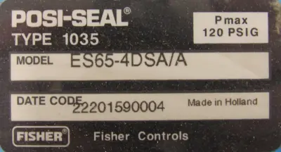NEW FISHER ES65-4DSA/A ACTUATOR VALVE 3" TYPE A41 ES654DSAA