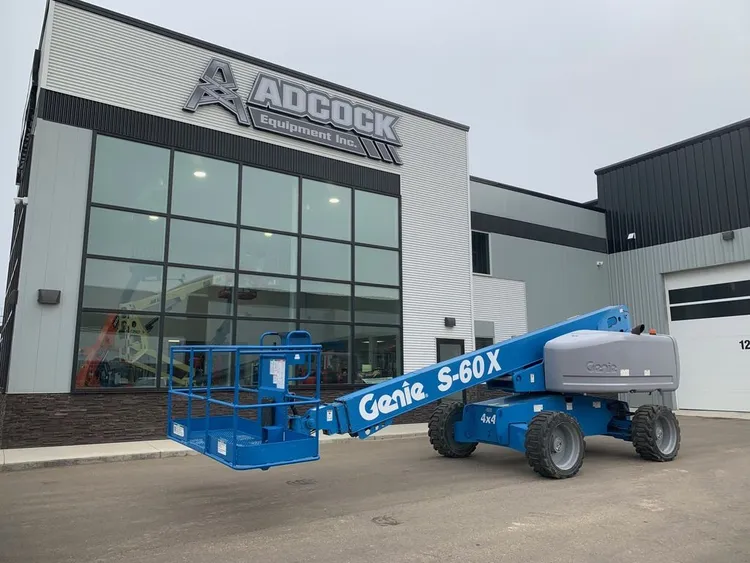 Used 2013 GENIE S-60 X TELESCOPIC BOOM LIFT Telescopic Boom Lifts Alberta CA | Adcock Equipment #1418153