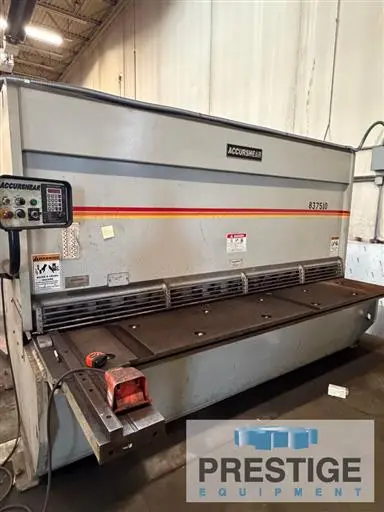Used 1999 ACCURSHEAR 837510 Power Squaring Shears (Inch) New York US | Prestige Equipment #1407245