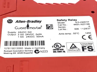 Used Allen Bradley MSR30RTP Relays & Switches Michigan US | Maverick Industrial Sales #1391133