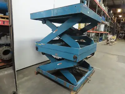Advance Lifts 9500Lb. Hydraulic Scissor Lift Table 63"x64" Top 23-5/8" to 84"