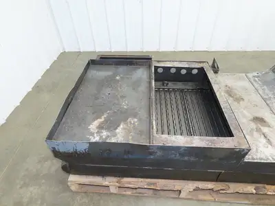 Enomoto 37"W x 8' 4" Chip Conveyor 26"Belt 46" Discharge 220V *READ*