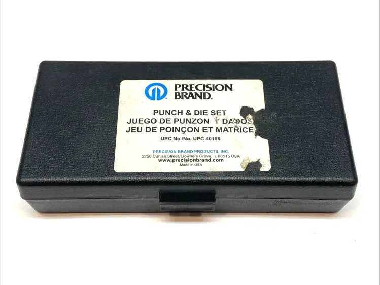 Used PRECISION BRAND PRODUCTS, INC. PUNCH & DIE SET W/ CASE Hand Punches Michigan US | Maverick Industrial Sales #1090094