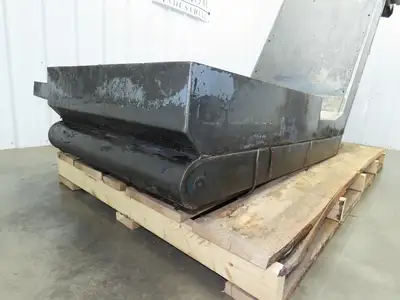 Enomoto 37"W x 8' 4" Chip Conveyor 26"Belt 220V *Needs New Drive Sprockets*