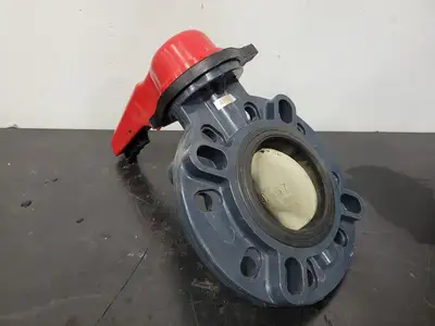 4" Wafer Type PVC Butterfly Valve