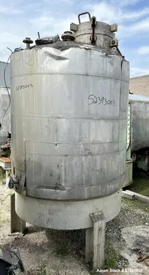 Used Imperial Steel 550 Gallon Reactor – 304 Stainless Steel, 68 PSI