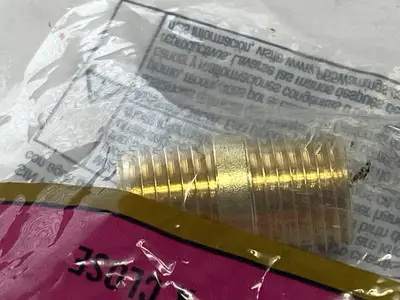 LFA-740 | Everbilt  Brass Pipe Nipple 1/4" x Close LOT OF 5 - New