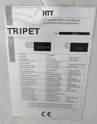 USED 2002 HTT HOUSER TRIPET TSCHUDIN TST250-4R