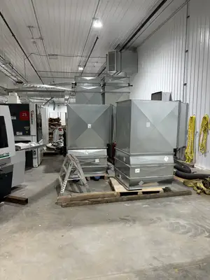 Make-up Air Unit - Heated Fresh Air Intake Duct