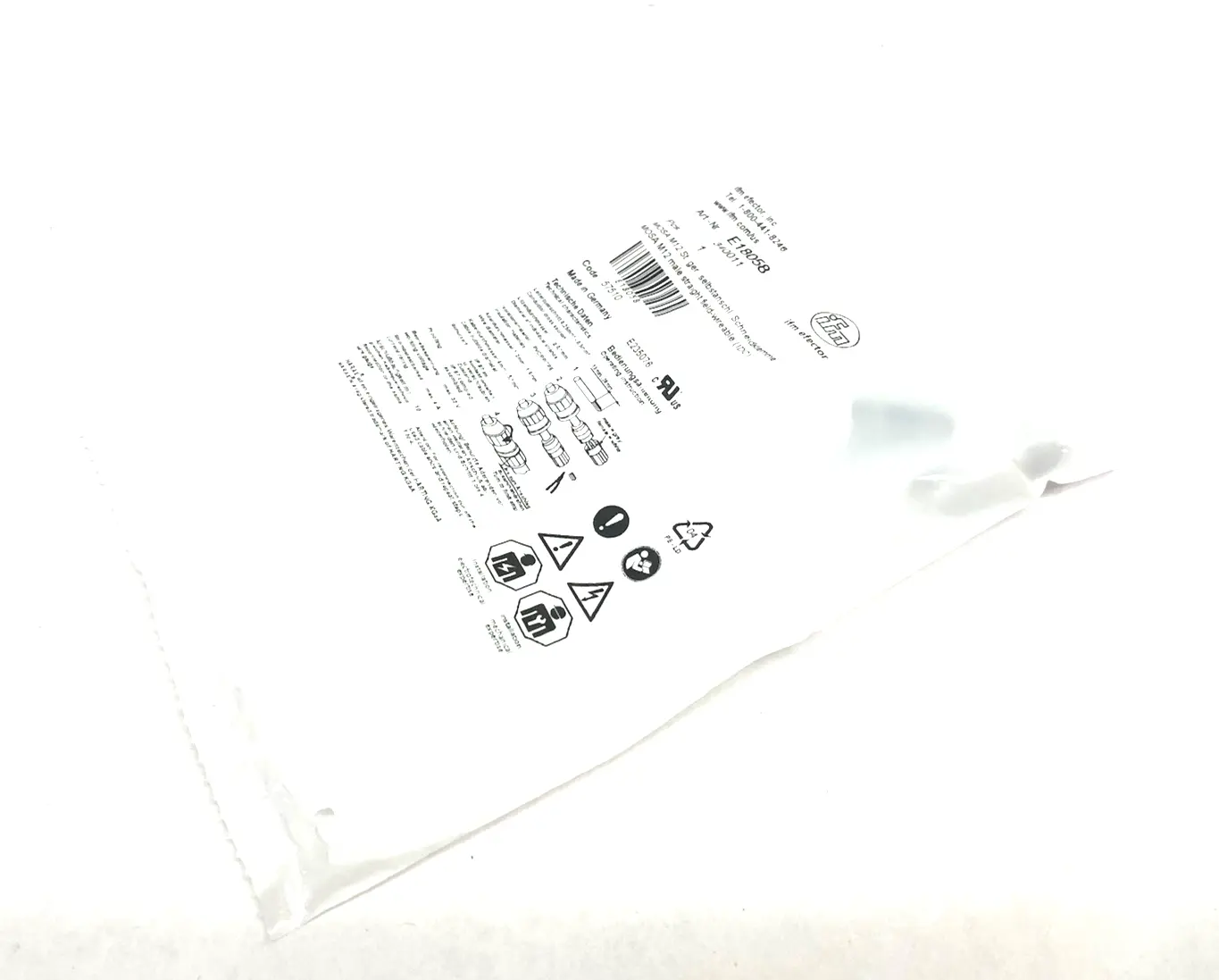 New | in-Stock ifm A-Coded Field Wireable Plug Connector M12 4-pin SSTGH040MSSFKPG Disconnects Michigan US | Maverick Industrial Sales #1391612