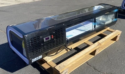 171-0140 60” Self Contained Full Service Countertop Sushi Display Cooler