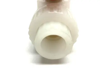 Double Union PVC Ball Valve 3/4", White, Slip Sockets - New Other