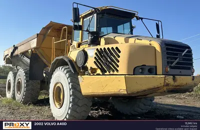 Used 2002 VOLVO A40D Articulated Dump Trucks Ohio US | Proxy Equipment #1379656