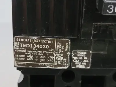 Used GENERAL ELECTRIC TED134030 Switchgears British Columbia CA | Lenmark #241731