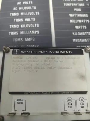 New | in-Stock WESCHLER/NES IDV7893 Voltmeters Ohio US | Surplus Asset Holdings #1246699