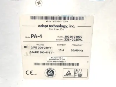 Used Adept Technology 30336-31000, PA-4, MV-4, EJI, AWCII, AVI Automation Control (HMI) Michigan US | Maverick Industrial Sales #1489835