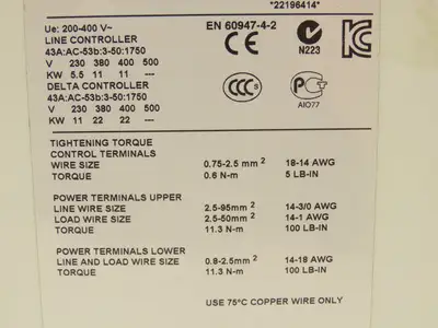 Allen Bradley 150-F25NBDD SMC Flex Soft Start Control Module 30 Hp 480VAC 3Ph