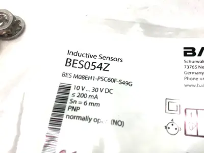 NEW BALLUFF INDUCTIVE PROXIMITY SENSOR PNP 6MM RANGE