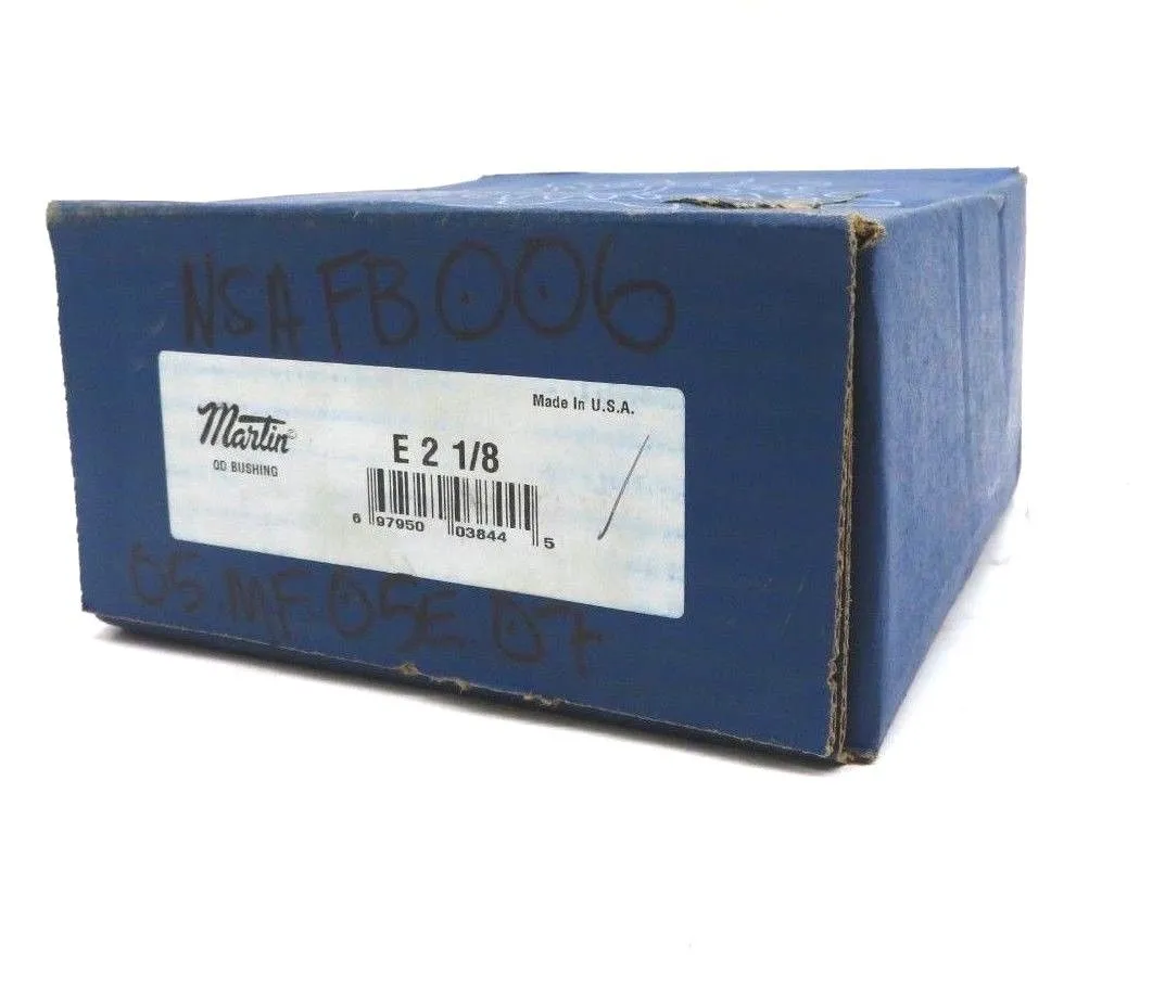 NEW SEALED MARTIN E-2-1/8 QD BUSHING E218