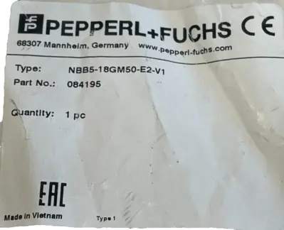NEW PEPPERL+FUCHS NBB5-18GM50-E2-V1 INDUCTIVE SENSOR 84195 NBB518GM50E2V1