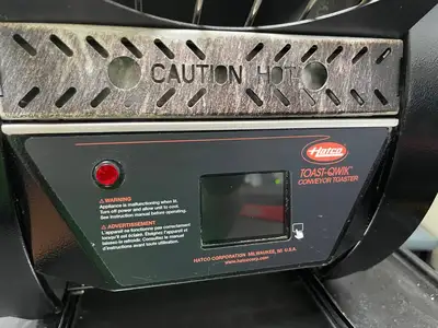 Used Hatco Used Hatco TQ3-900H Toast-Qwik Conveyor Toaster 208V 900 Slices Per Hour - JS Conveyor Ovens Illinois US | Falcon Restaurant Supply #1376117