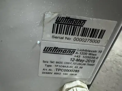 Used 2015 WITTMANN BASIC C-200 Temperature Controls Massachusetts US | Absolute Machinery #1364709