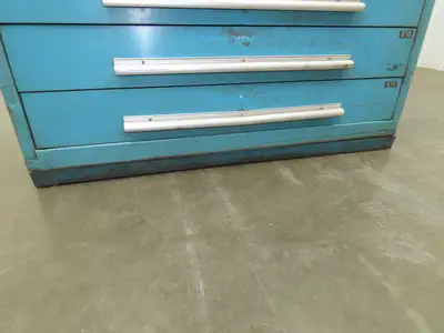 Nu-Era Modular Tool Storage Cabinet 11 Drawer 45x28x61" Stanley Vidmar Blue