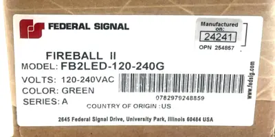 NEW FEDERAL SIGNAL FB2LED-120-240G LED LIGHT FB2LED120240G