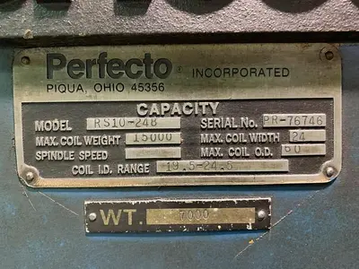 Used PERFECTO 38-18-5 Uncoilers Michigan US | RAB Industries, Inc. #183946