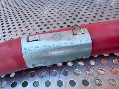 USED BIOFLEX RC 185" AFLEX HOSE W/ 1" SANITARY FITTING TO NPT