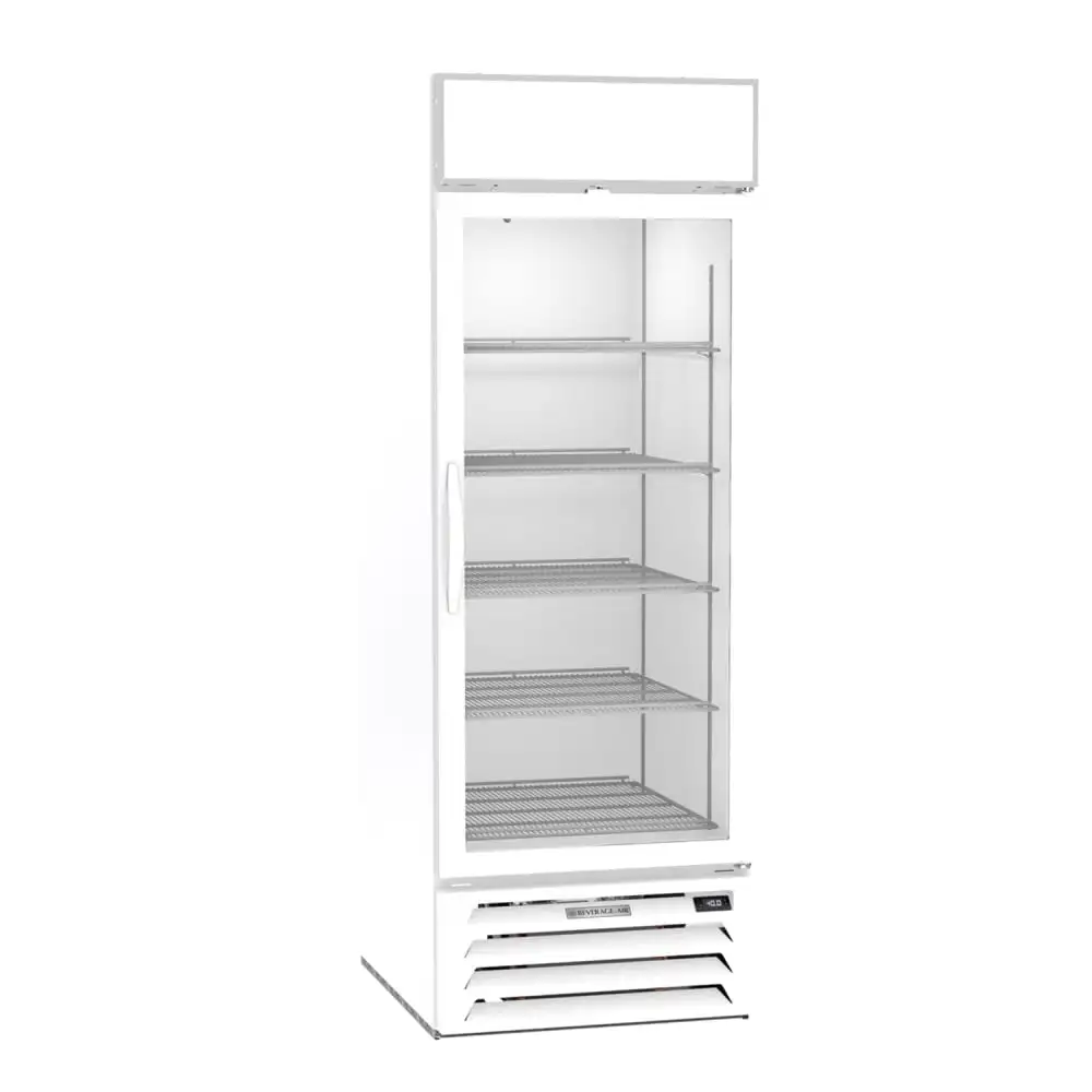 Beverage-Air MMF23HC-1-W 27" One Section Display Freezer W/ Swing Door - Bottom Mount Compressor, White, 115v