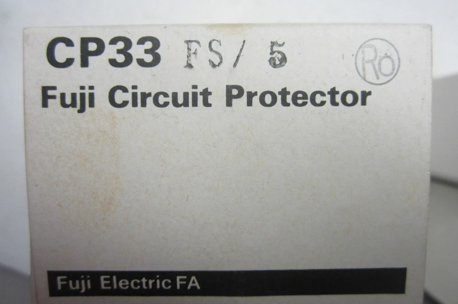 NEW FUJI ELECTRIC CP33 FS/5 CIRCUIT PROTECTOR CP33FS5