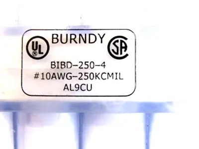 NEW BURNDY BIBD-250-4 CLEAR CONNECTOR BIBD2504