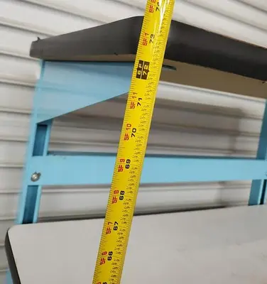 WORKBENCH WITH STORAGE AND LIGHT 36''  X 36''