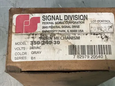 Used FEDERAL SIGNAL DIVISION 35024030 Misc Electrical & Power Parts Ohio US | HGR 24 #1488540